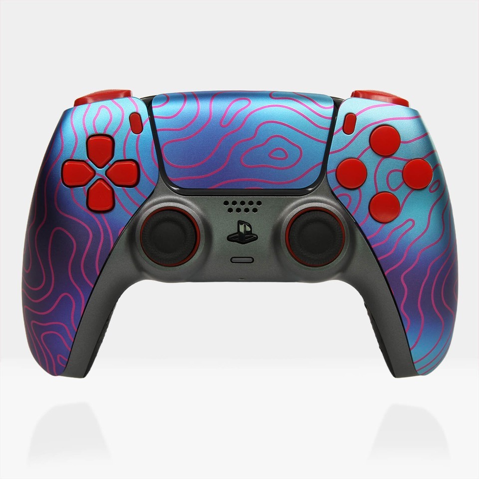 Damascus Camo Sony PS5 Killscreen Custom Controller Clicky Energon Purpl... - $159.00+