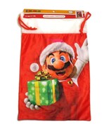 Super Mario Bros 18&quot; Cinch Sack Holiday Christmas Gift Retro NES Xmas Ne... - £11.18 GBP