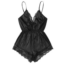 Women s Sexy Lingerie Girl V-neck Lace Splice Bodysuit Sleepwear - £10.14 GBP