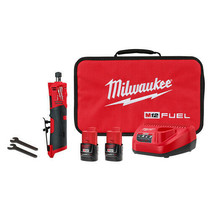 Milwaukee-2486-22 M12 FUEL Straight Die Grinder 2 Battery Kit NEW!! - £353.06 GBP