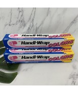 Dow Handi-Wrap Colors Vintage NOS Watermelon Pink Plastic Wrap Lot of 3 90s - $609.38 MXN