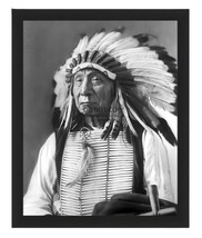 Chief Red Cloud Lakota Sioux Native American Chief Traditional 8X10 Framed Photo - £15.74 GBP