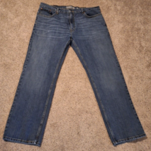 Signature by Levi Strauss S61 Relaxed Mens Straight Stretch Blue Jeans 4... - $15.52