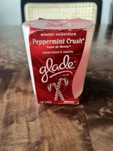 Glade Peppermint Crush Winter Collection Candle New Unused NOS 4 Oz 2011 - £9.45 GBP