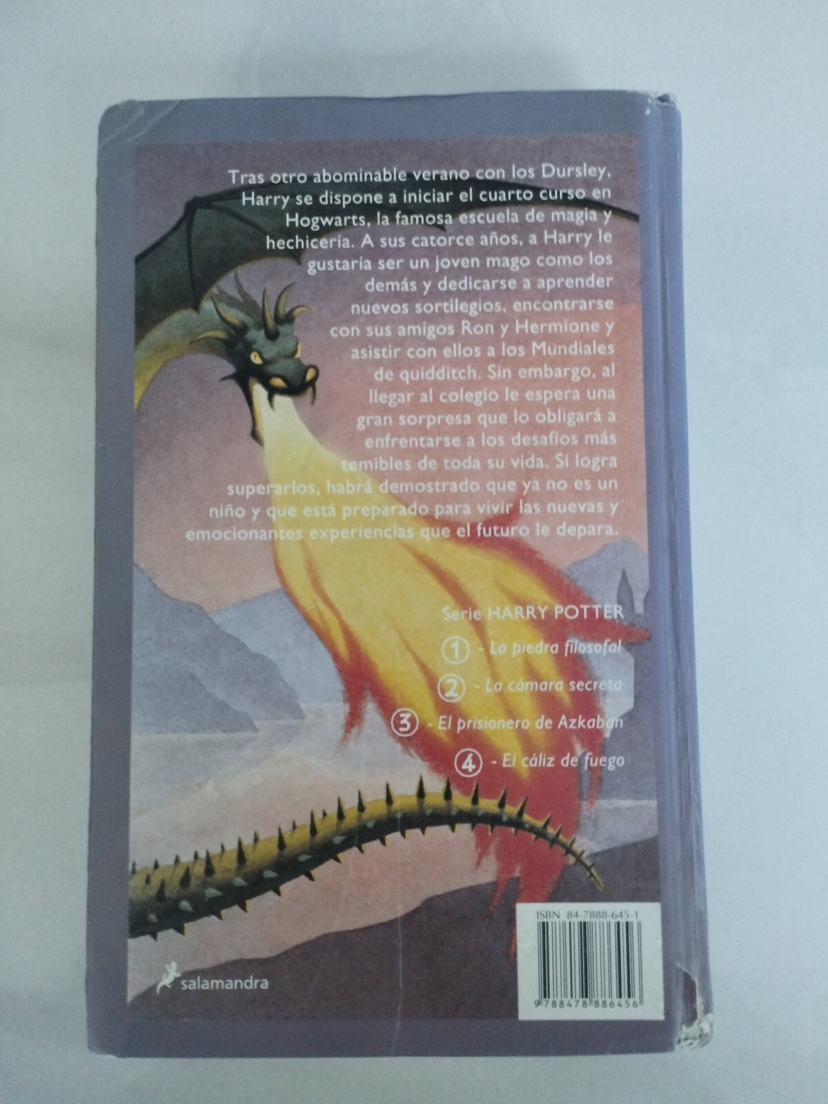 HARRY POTTER and the Goblet of Fire J K Rowling Edition 2001 Salamandra - BOOK Item image 2