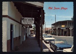 OLD TOWN PLAZA Looking West ALBUQUERQUE NM * Petley studio chrome not po... - $4.99