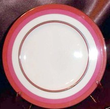 Kate Spade Library Lane Coral Accent Plate 9.25&quot; Lenox USA New - £19.70 GBP