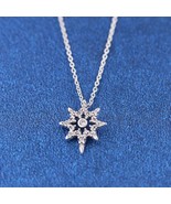 925 Sterling Silver North Star Pendant Necklace 45CM  393600C01-45 - $35.35 CAD