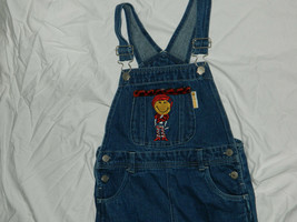 Youth Girls Classic Smiley Brand Denim Overalls size 6-6X / 22x23 - £12.48 GBP