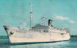 Miami Florida Fl Ss Bahama Star Ship Eastern Steamship Lines Postcard D18 - £2.35 GBP