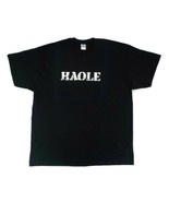 HAOLE Short Sleeve T-Shirt Size 2XL Black Background White Letters Hawai... - £10.38 GBP