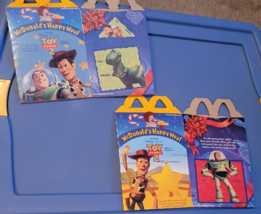 New Set of 2 McDonald&#39;s Happy Meal Boxes Toy Story 2 Bullseye Jessie Puz... - $14.99