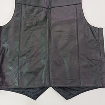FMC Gulf Coast Thunder Beloxi Men's Black Snap Leather Biker Vest Pocket Size 44 image 14