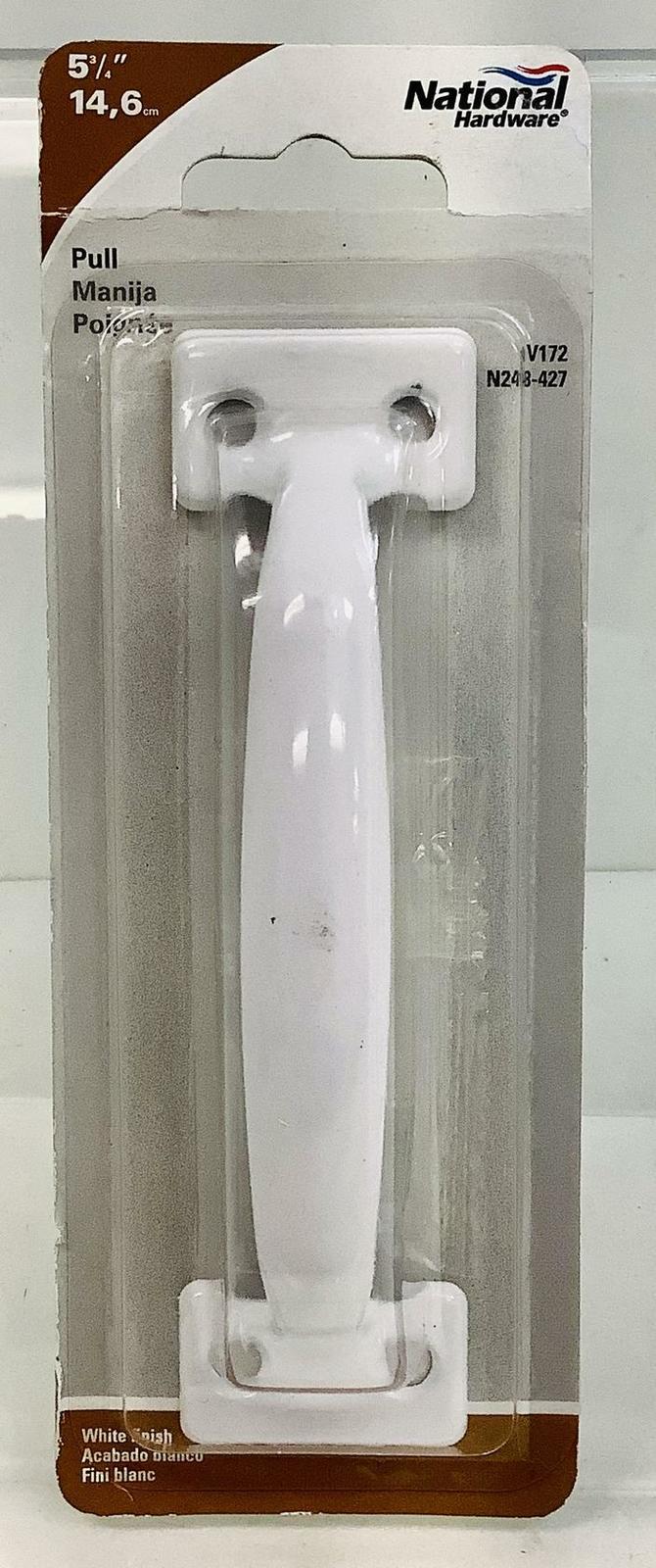 National Hardware 5-3/4&quot; White Utility Door/Drawer Handle~New In Package - $9.63