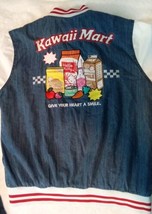Sanrio Hello Kitty Kawaii Mart Denim Varsity Jacket - BoxLunch (Size L) ... - £70.69 GBP