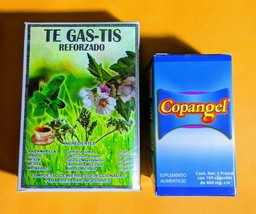 Tea GAS-TIS &amp; COPANGELCaps 400mg-100ct †Stomach Relief†,GASTRITIS,Coliti... - £14.71 GBP