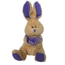 Ty Beanie Baby Petunia Rabbit Easter Bunny Plaid Flower Plush Stuffed Animal 7&quot; - £17.50 GBP