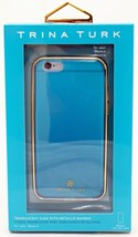 New Trina Turk I Phone 6/6s Hard Shell Case Clear Blue/Gold - TTRK-IPH-028-TRBLUG - £10.15 GBP