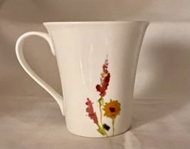 222 Fifth PTS Int’l. “THEA” Bone China Coffee Mug Floral Tea Cup 12 oz - $12.86