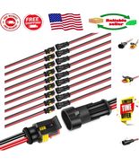 16AWG Male &amp; Female Waterproof Terminal Connectors - 10 Pack, Quick Connect - $333.08 MXN
