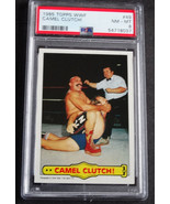 1985 Topps WWF #49 Iron Shiek Camel Clutch Wrestling Card PSA 8 NM-MT - £23.62 GBP