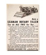 1949 Seaman Motors Rotary Tiller Tractor Advertisement Vintage Agricultu... - $367.32 MXN