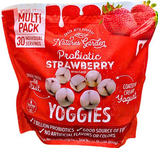 Nature's Garden Probiotic Strawberry Yoggies 30 Count Bag EXP 09/2026 - $23.97