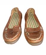 Sperry Top Sider Women’s Sz7.5  Shoes Avery Kiltie Loafers Brown Leather - $19.58