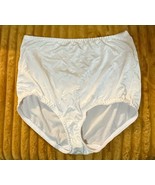 Vintage White Vanity Fair 2XL/9 Nylon Satin High Waisted Granny Panties ... - $20.37 CAD