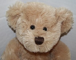 Animal Adventure Teddy Bear 10" Sits 8" Soft Tan Plush Brown Stitched Nose 2004  - $12.60