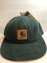 NEW! VTG Carhartt Green Duck Canvas Baseball Hat Snapback Made In USA Ca... - £110.28 GBP