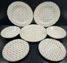 7 Pc Johnson Brothers Montpellier Dinner Dessert Plates Cereal Bowls Lot Vintage - £77.27 GBP