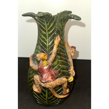 Cedar Creek Collection 3D Palm Vase Monkeys Bananas - £23.18 GBP