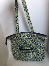 vera bradley daisy daisy blue green zippered bag - $24.75