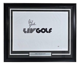 Phil Mickelson Signé Encadré Liv Golf Drapeau PSA Hologramme - £421.94 GBP