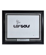 Phil Mickelson Signé Encadré Liv Golf Drapeau PSA Hologramme - £419.81 GBP