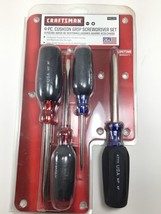 Craftsman 4Pc Cushion Grip Screwdrivers 946192 Made In USA (NEW) - £23.40 GBP