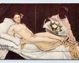 Edouard Manet OLYMPIA Pittura Muse Du Louvre Unp Non Usato DB Cartolina L12 - $15.31