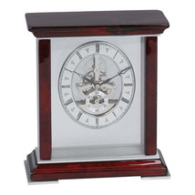 Jiallo 15141 Mahogany Table Skeleton Clock - £129.10 GBP