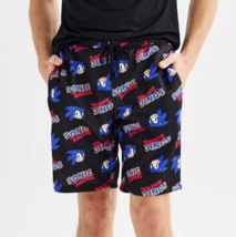 Men&#39;s Sonic the Hedgehog Fleece Lined Polyester Sleep Shorts Sega Medium... - £13.01 GBP