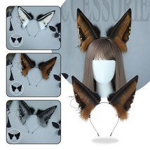 Faux Fur Wolf Jackal Ear Headband with Animal Ear Cosplay Costume Hair Accessory - £10.07 GBP+