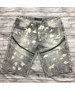Finest Thread Luxury Goods From New York Shorts Mens S 40 Black Distress... - $366.46 MXN