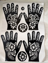 Moroccan Henna Pattern Tattoo Stencils Template Hand Painting Nepal Tatt... - £9.51 GBP+