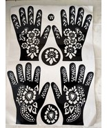 Moroccan Henna Pattern Tattoo Stencils Template Hand Painting Nepal Tatt... - £9.36 GBP+
