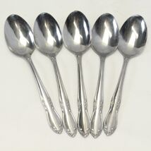 Oneida Plantation Oval Soup Spoons 6 1/2" Stainless Lot of 5 - $19.59
