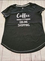 Secret treasures Small.4-6 Black Sleep Top, Coffee And Online Shopping - £5.60 GBP