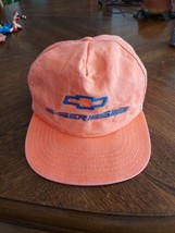 1990s Chevrolet BOW TIE S-Series Pickup Trucker Snapback Hat Cap Chevy Orange - £15.03 GBP