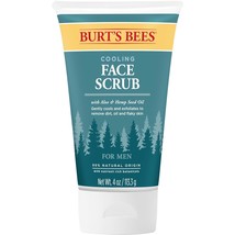 Burts Bees Cooling Face Scrub with Aloe and Hemp Seed Oil, For Men, 4 Ounces - £16.77 GBP