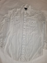 Vtg 1970&#39;s CHAMPION WESTERNS Pearl Snap Western Shirt Permanent Press USA L - £15.58 GBP