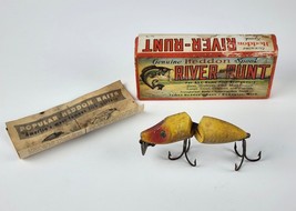 Vintage Heddon River Runt Spook Sinker Yellow Red In Box w/ Catalog 9110-SR-XRW - $47.51